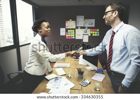 Business Handshake Greeting Deal Concept