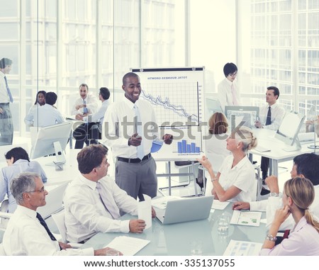 Business People Presentation Learning Corporate Concept