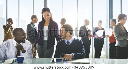 Business People Meeting Corporate Teamwork Collaboration Concept