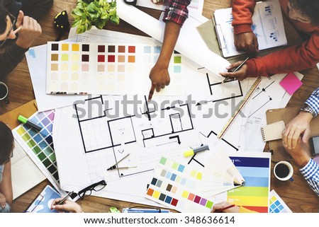 Design Creativity Color Swatch Ideas Writing Working Concept