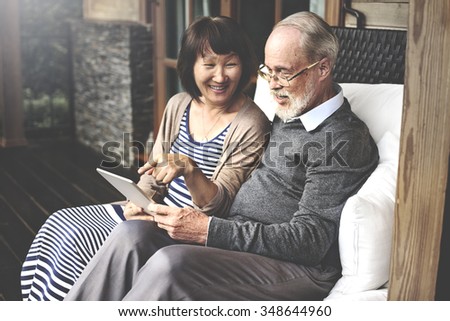 Couple Bonding Relationship Leisure Digital Device Concept