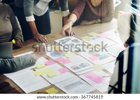 Business Team Meeting Project Planning Concept