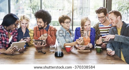 Diversity People Meeting Relaxing Connection Communication Concept