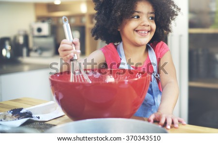 Children Cooking Happiness Kid Home Concept