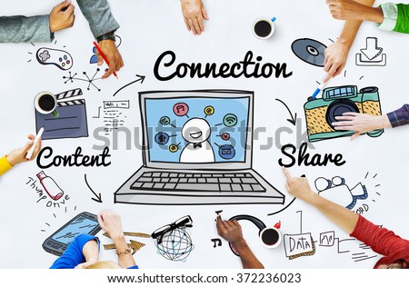 Connection Social Media Social Networking Concept