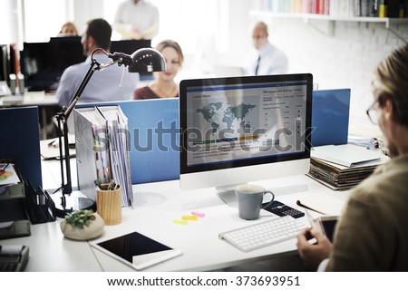Businessman Working Analysis Technology Concept