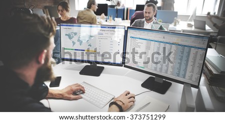 Businessman Working Analysis Accounting Concept
