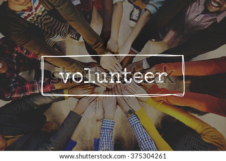 Volunteer Charity Help Giving Support Concept