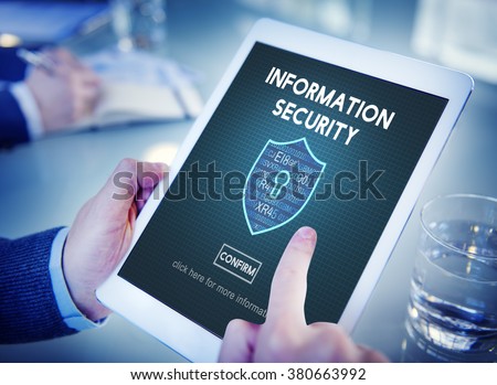 Information Security Online Privacy Protection Concept