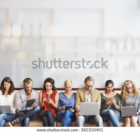 Diversity People Connection Digital Devices Browsing Concept