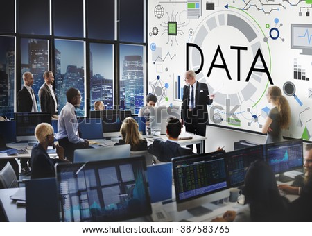 Data information Technology Connection Futuristic Concept