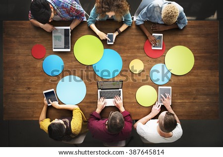 Students Connection Digital Devices Technology Concept