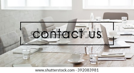 Contact Us Assistance Support Help Concept