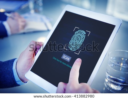 Fingerprint Scan Biometrics Identify Authorization Concept