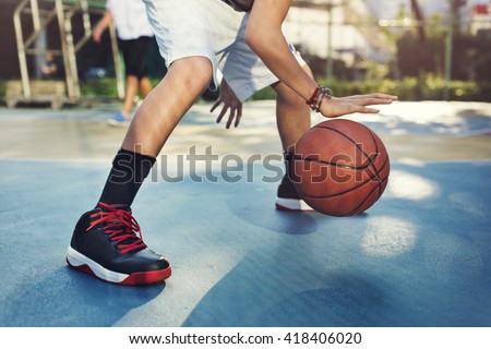 Basketball Player Sport Gaming Tactics Concept