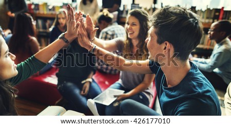 People Friendship Brainstorming Hand Clasped Teamwork Concept