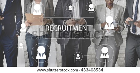 Recruitment Hiring Career job Employment Concept