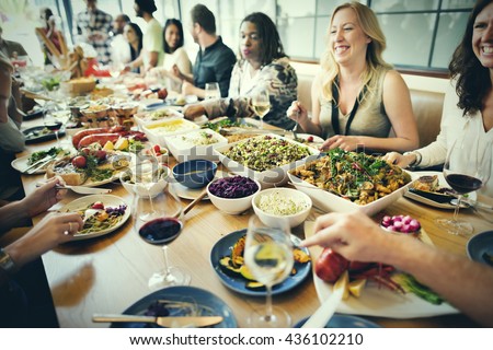 Buffet Dining Food Celebration Party Concept