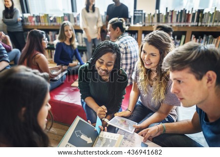 Classmate Classroom Sharing International Friend Concept