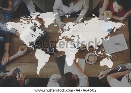 Global Business International Worldwide Corporate Concept
