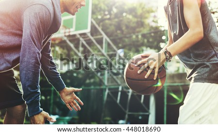 Basketball Player Athlete Exercise Sport Stadium Concept