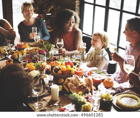 Thanksgiving Celebration Tradition Family Dinner Concept