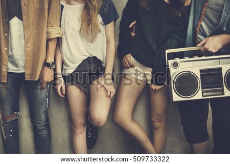 Teenagers Lifestyle Casual Culture Youth Style Concept