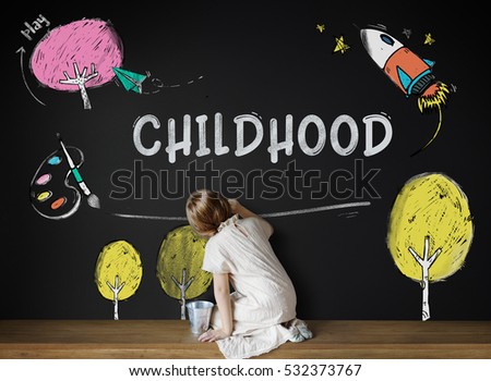 Children Imagination Learning Icon Concept