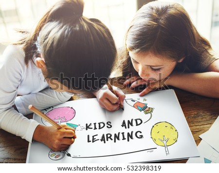 Children Imagination Learning Icon Concept