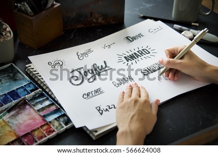 Font Illustration Design Art Words