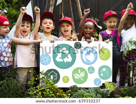 Kid and environment education concept