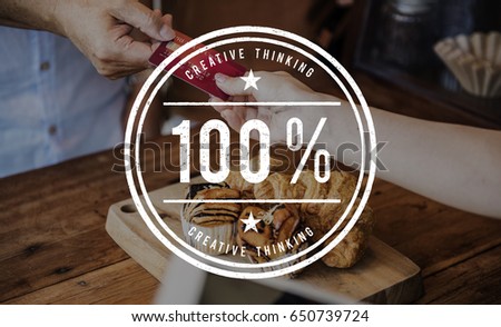 Hundred Percent Approved Quality Certified Guaranteed Stamp Graphic