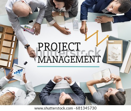 Project Management Work Process Organization Concept