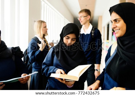 A group of Muslim students