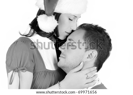 in love black and white. stock photo : lack and white