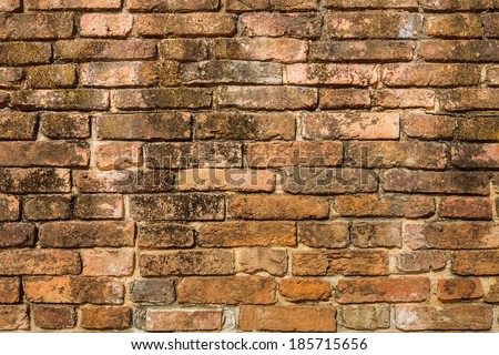 Grunge wall background, Old Brick layer on the wall