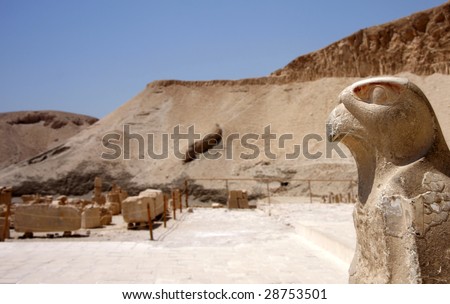 Temple of Queen Hatshepsut at El Deir El Bahari, Valley of the Kings, Luxor, Egypt.