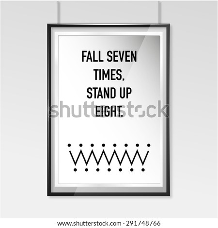 Zen poster Fall seven stand up eight Zen poster Fall seven stand up eight