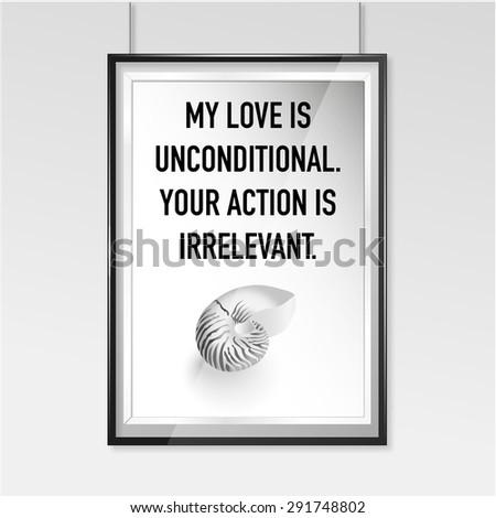 Zen poster Unconditional love Zen poster Unconditional love