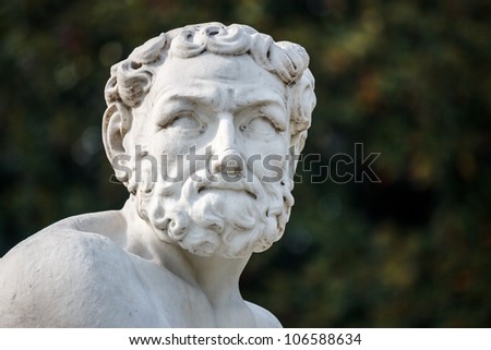 Greek statue face