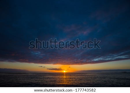 Sunset in Playa del las Americas