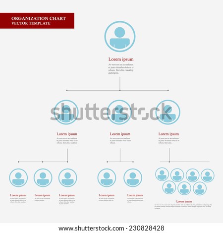 Corporate organization chart template with business people icons. Corporate hierarchy. Human model connection. Vector illustration. flat design.