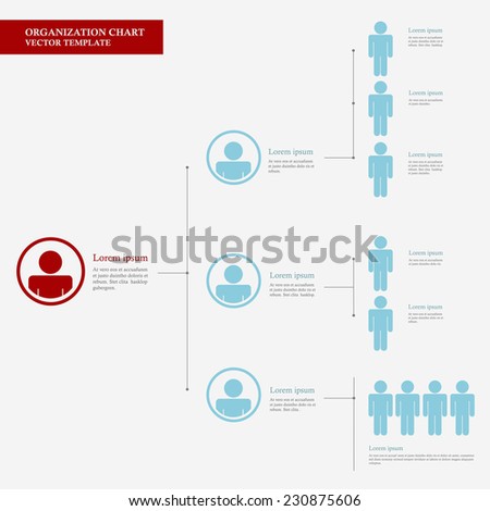 Corporate organization chart template with business people icons. Corporate hierarchy. Human model connection. Vector illustration. flat design.
