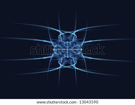 Abstract blue ornament