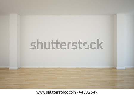 Stock photo 3d empty room