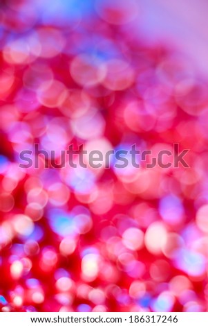 Artificial background bokeh.  Abstract blurred background. Orange and green defocused background.