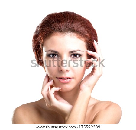 Portrait Beauty Young Woman.Skin Face Care.Youth and Health Concept