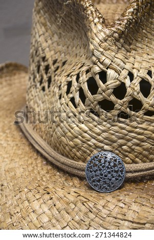 Country Western Style Straw Cowgirl Hat