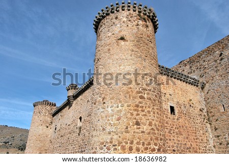 Old castle isolated over the sky