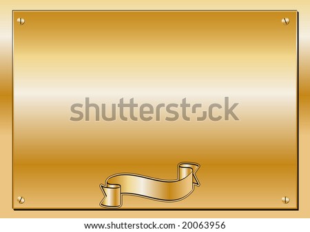 Gold Plaque Clipart